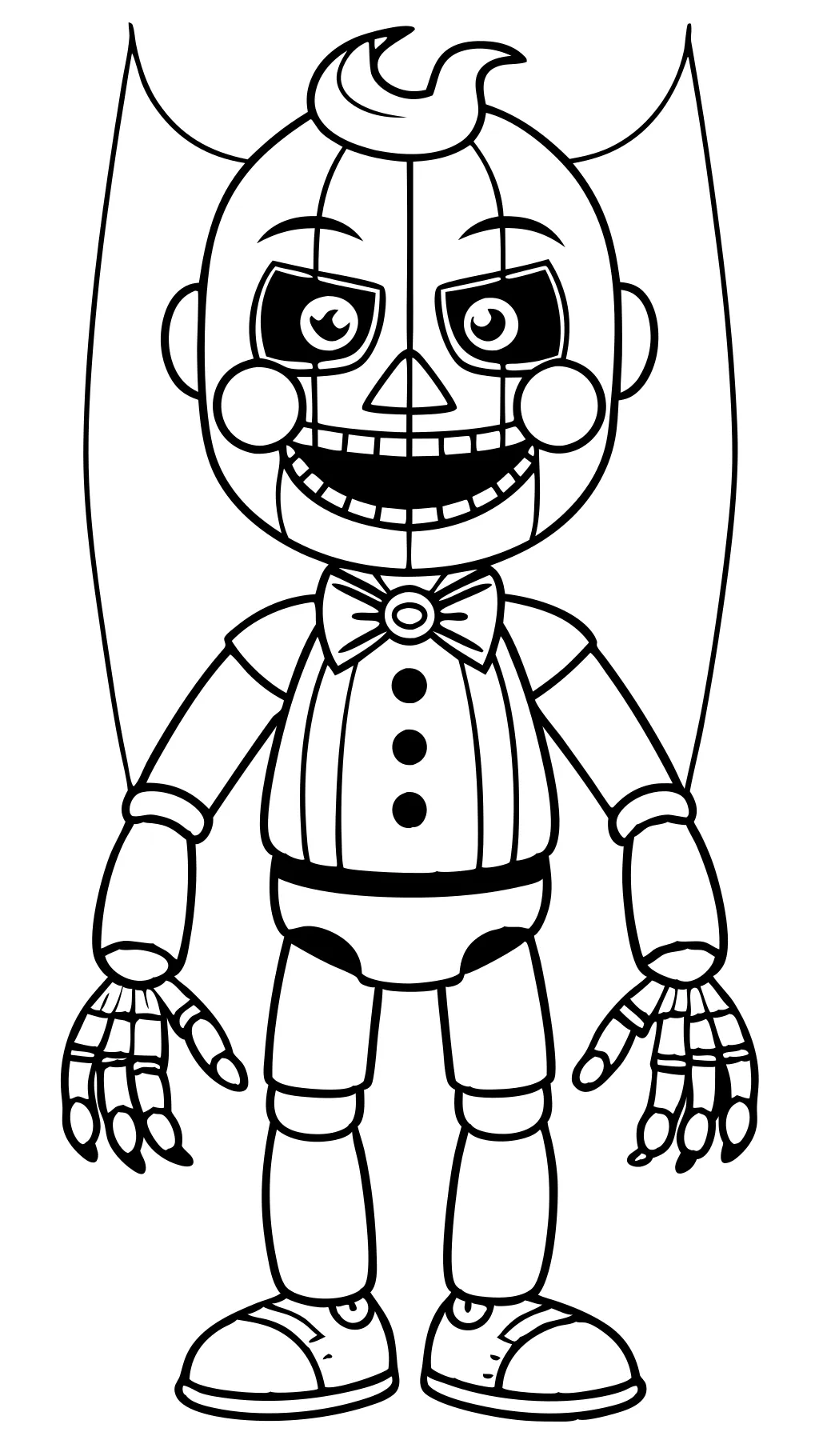 Páginas para colorear de fnaf títeres